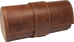 Vintage Personalized PU Leather Eyeglass Case Customizable with Name Sunglasses Holder Unisex Sunglasses