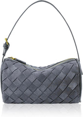 Mini Woven Leather Bag, Small Woven Handbag, Small Clutch Purses for Women, Leather Top-handle Bags, Mini Evening Bag