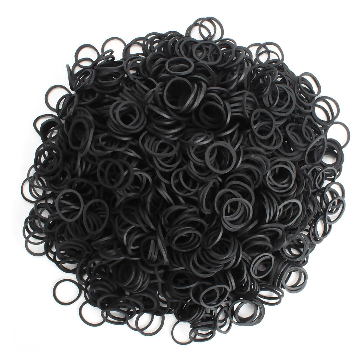 KUFUNG Elastic Hair Bands, 200 PCS Non-Slip Rubber Hair Ties for Girls, Soft Elastic Bands for Kid Hair Braids, Ponytails, Wedding Hairstyles