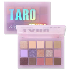 UCANBE Colorful Eyeshadow Palette – 15 Colors Vibrant Matte, Dazzling Shimmer & Glitter Duochrome Finishes – Highly Pigmented, Blendable, Long-Lasting Pastel Rainbow Eye Makeup Pallet - Seaform Dreams