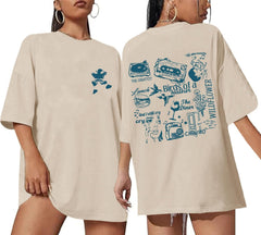 Oversized Concert Album Shirts Rock Band Tees for Women Hip Hop Gifts for Concert Lovers Music Festival Outfits Tops