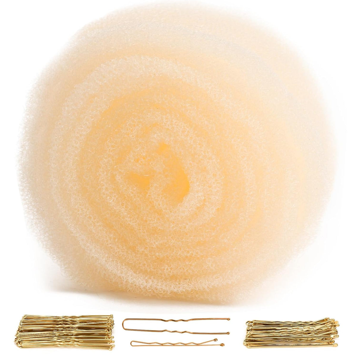 Hair Sponge for Updo,Hair Filler, Hair Donuts for Updos,Volume Hair Bumps Tool, Hair Padding,Dark Brown