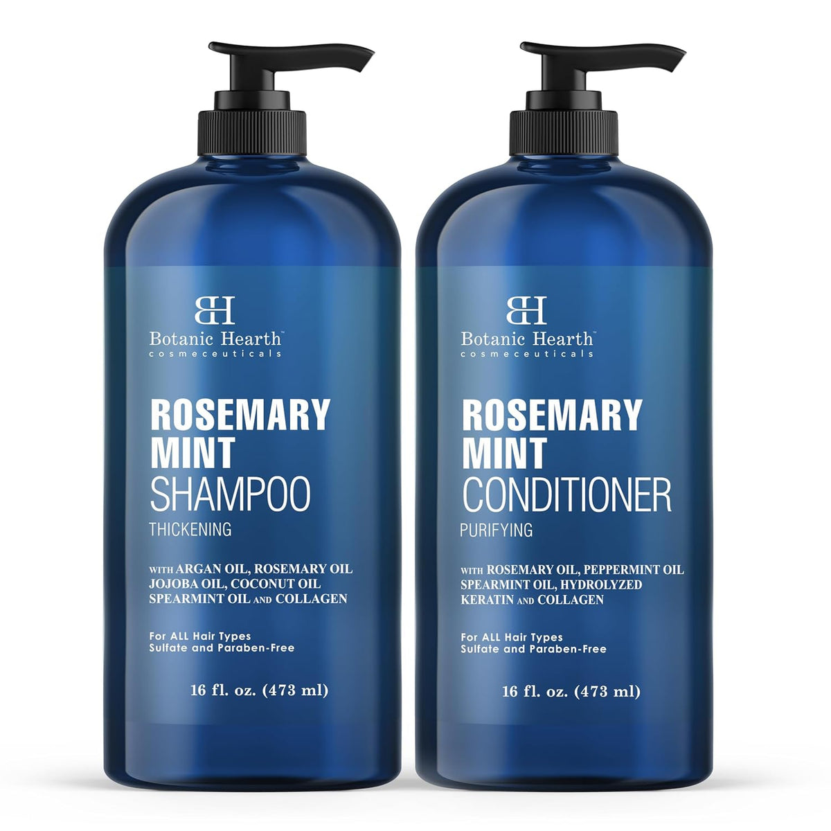 Botanic Hearth Tea Tree Shampoo And Conditioner Set | With 100% Pure Tea Tree Oil, For Itchy And Dry Scalp, Sulfate/Paraben Free | For Men And Women | 16 Fl Oz Each