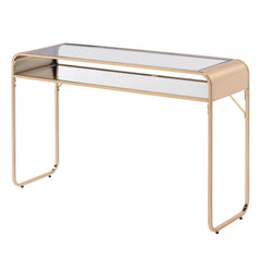 Watler Contemporary 46-inch Glass Top 1-Shelf Sofa Table by Furniture of America