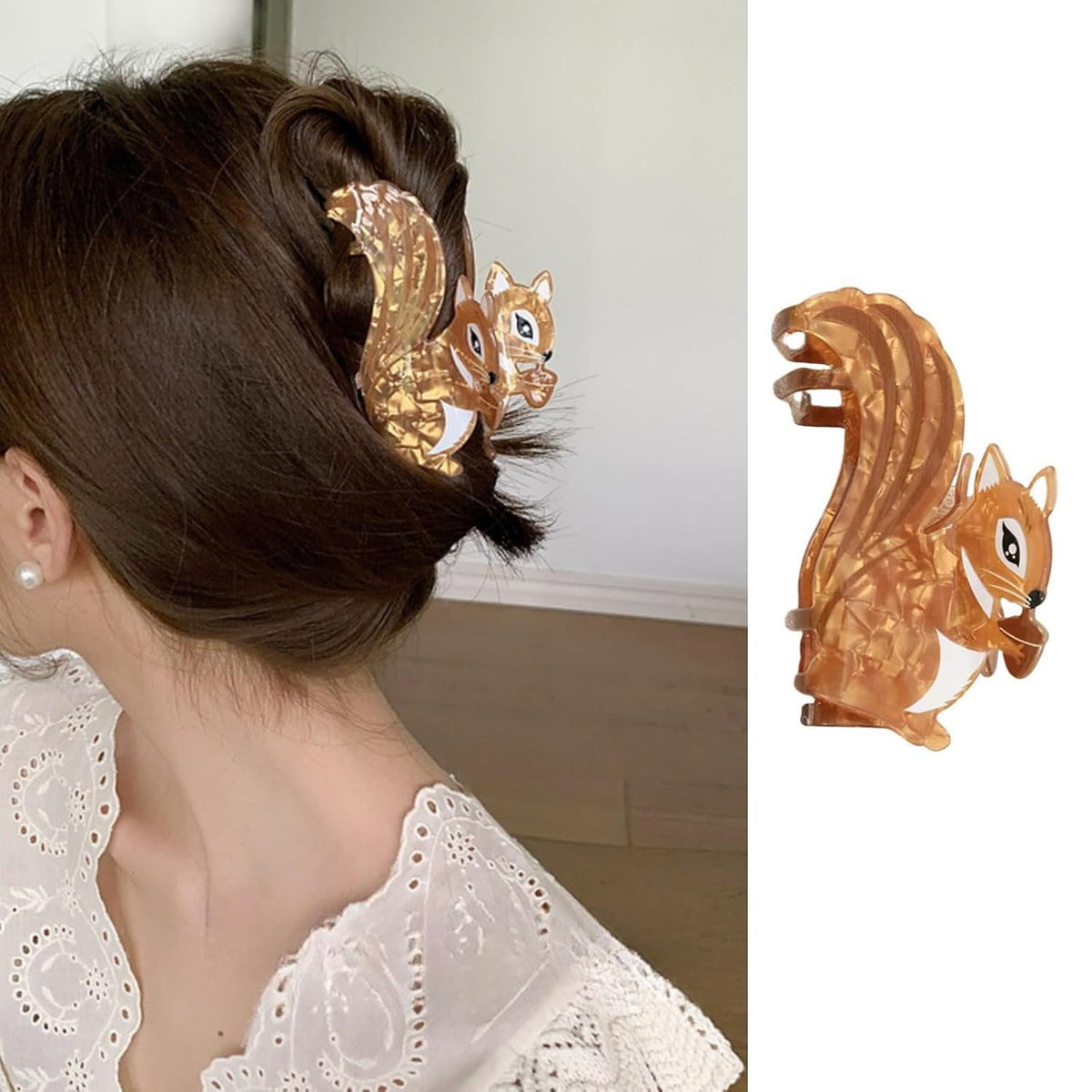 Skull Hair Clips Halloween Hair Claw Clips Cat Hair Barrettes Nonslip Claw Clip Cute Hair Accessories White Black Cat Skeleton Hair Barrettes Halloween Hair Decoration for Thin and Thick Hair