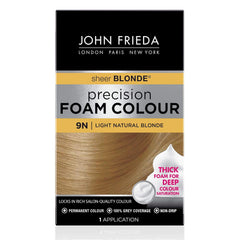 John Frieda Precision Foam Colour, Medium Natural Brown 5N, Full-coverage Hair Color Kit, Anti-Fade Gray Coverage, Deep Color Saturation Hair Dye, 1 Application