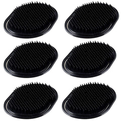 6Pcs shampoo pocket comb massage hair comb pocket palm brush comb portable hair comb beard comb creative scalp brush pocket combs for men and pets (6PA)