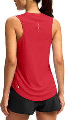 SANTINY Women's Sleeveless Workout Tops Lightweight Tennis Yoga Athletic Running Shirts Racerback Tank Tops for Women