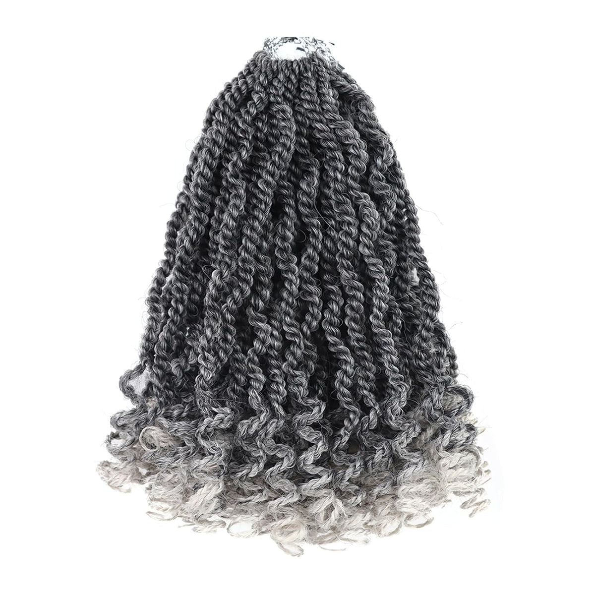 8 Inch Kids Crochet Hair Wavy Senegalese Twist Crochet Hair Color 2 8 Packs Short Bob Pre Looped Crotchet Braids with Culy Ends for Little Girls (8 Inch,2)