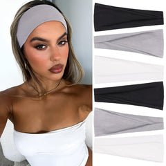 Wide Headbands for Women Trendy Women's Hair Bands Non Slip Yoga Workout Head Bands for Everyday Fashion Hair Accessories Band 6 Pack