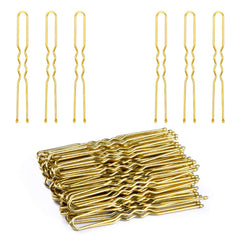 U Shaped Hair Pins, IKOCO 2.4inch Hair Pins for Women with Storage Box, Brown