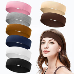 Headbands for Women Stocking Stuffers - 8Pcs Head Bands Non Slip for Women's Hair Accessory Stretchy Fabric Sweat Headband for Workout Sport Yoga Running Christmas Birthday Gifts for Women Valentines