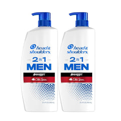 Head & Shoulders 2-in-1 Dandruff Shampoo and Conditioner Set, Clinically Proven Dandruff & Itch Relief, Lemon-Lime Scent of Old Spice Pure Sport, Nourish Scalp & Hair, 31.4 Fl Oz Each, 2 Pack