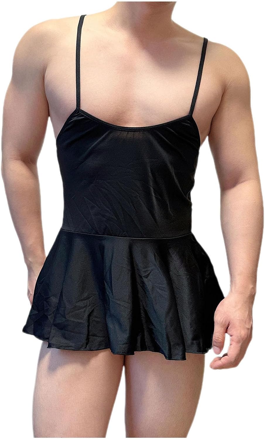Men's Sexy Lingerie Hot Male Mini Dress Nightgown Naughty Sissy Gay Night Club Party Crossdress
