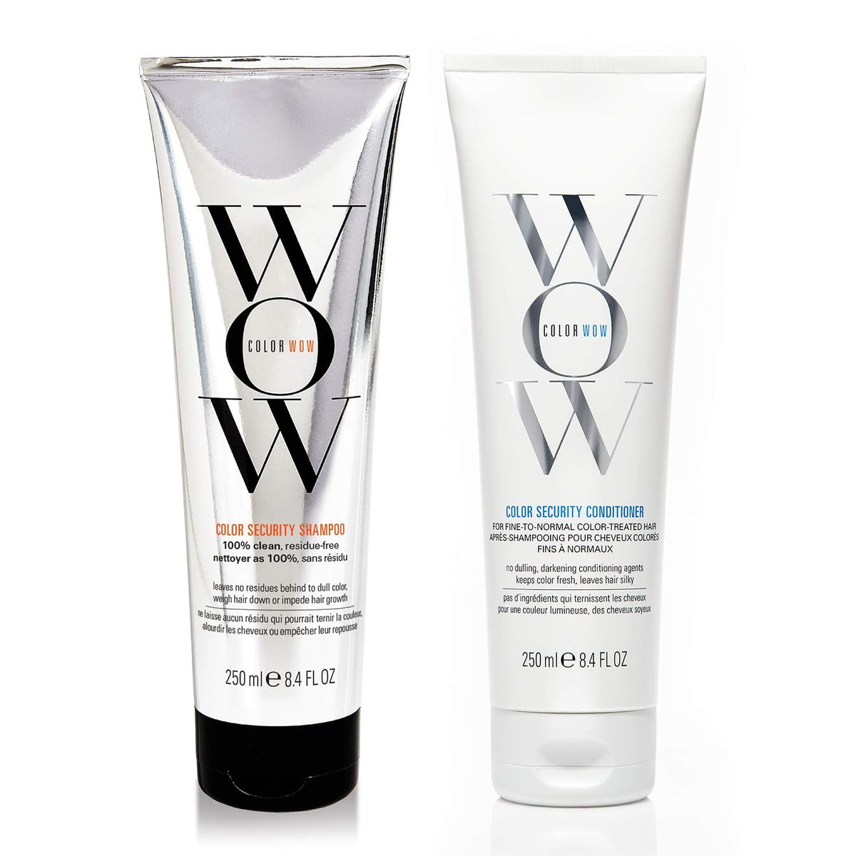 COLOR WOW Dream Clean Duo - 100% clean, sulfate-free COLOR SECURITY SHAMPOO and weightless COLOR SECURITY CONDITIONER| Achieve Super Glossy, Hydrated Hair