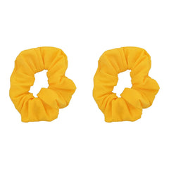 Set of 2 Solid Scrunchies (White)
