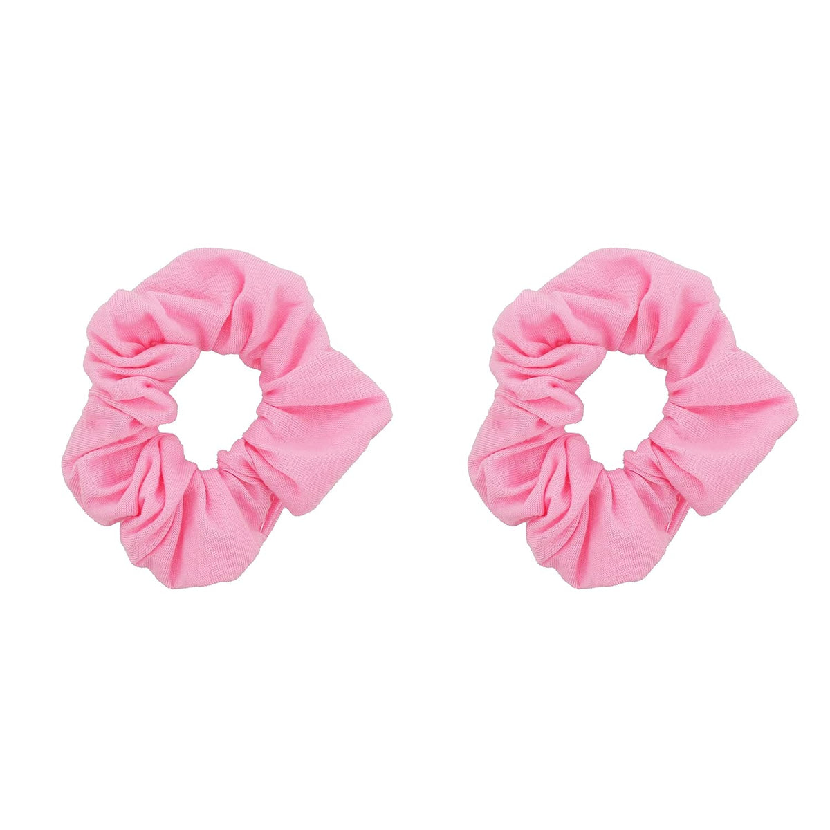 Set of 2 Solid Scrunchies (White)