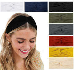 Tobeffect Paisley Bandana Headbands: Cute Summer Hair Accessories - Wide Knotted Bow Headband, Rabbit Ears Turban Headwraps for Women and Girls
