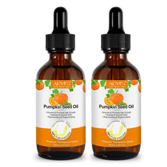 Pumpkin Seed Oil 2.02Fl Oz, Pure Cold Pressed Pumpkin Seed Oil for Dry Damaged Hair Growth, Moisturizing Scalp, Nourishment for All Hair Types