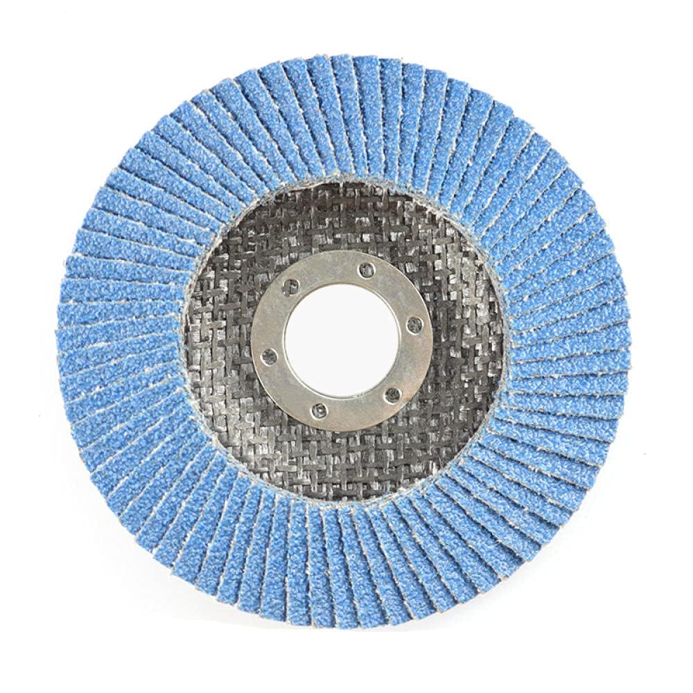 Angle Grinder Discs 115x22mm Flap Sanding Disc for Angle Grinder 40/60/80/120 Grit Grinding Flap Discs Metal Wood Abrasive Tools Grinding Wheel-115x22mm 120Grit polishing(115x22mm 60Grit)