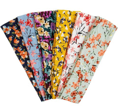 TERSE Fashion Women's Headbands for Short Hair Non Slip Elastic Floral Hairbands, Soft Fabric 2 Inches Thick Stripe Head Bands for Girls, Valentine's Day Heart Headbands