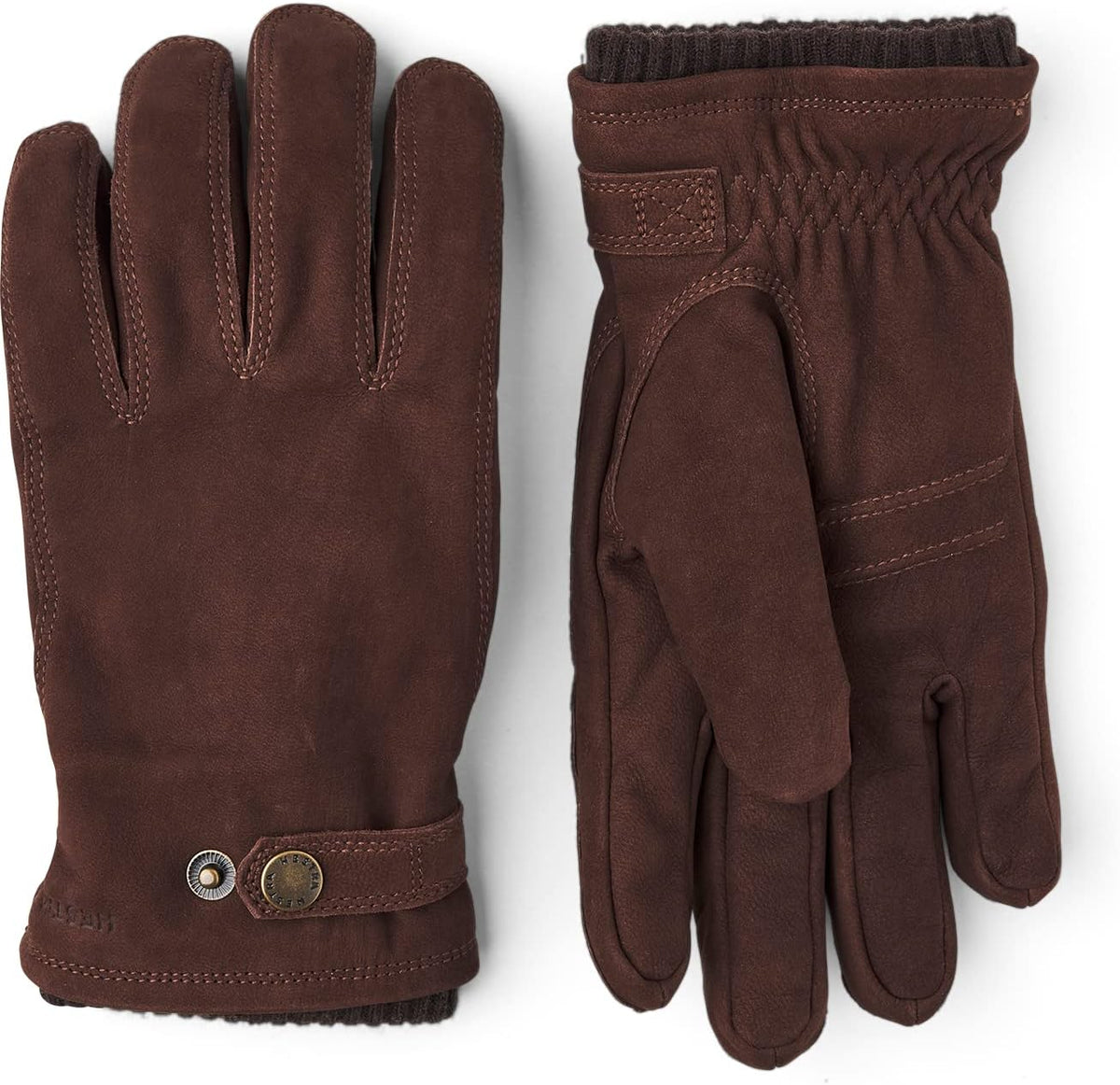 Hestra Men's Bergvik Nubuck Leather Insulated Gloves for Cold Weather