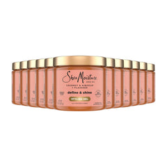 SheaMoisture Define & Shine Styling Gel + Flaxseed Coconut&Hibiscus Hydrates,Holds Your Style All Day Infused With Glycerin,Coconut Oil an Invigorating Sweet Scent ParabenFree Frizz Control Gel 15OZ