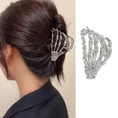 Halloween Bat Hair Claw Clips for Women - Black Metal Non-Slip Jaw Clips With Bat Shape Designs - Horror Hair Accessories