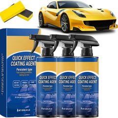 Upgrade Quick Effect Coating Agent For Car, Soapami Car Coating Spray, 3 In 1 Multi-Functional Persistent Type Shiny Cars Stuff,Car Scratch Wax Polish Spray Waterless Wash (1pcs)