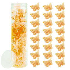 Ahoney 60PCS Mini Butterfly Hair Clips for Hair with Box Glitter 90s Y2k Hair Accessories for Girls Women (White)