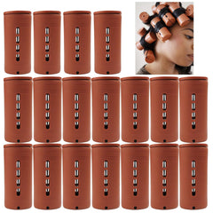 Jumbo Perm Rods 18 Pcs, Extra Large Size 3.25in/8.25cm Length, 1.38in/3.5cm Diameter, Red, Hair Rollers for Natural Hair, Home Hairdressing Tools