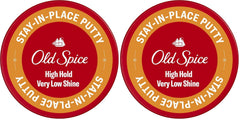 Old Spice Stay-In-Place Hair Styling Putty for Men, High Hold, Very Low Shine, 2.22 Oz