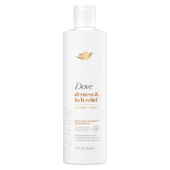 Dove Damage Therapy Derma Shampoo Dryness + Itch for Flaky Scalp with Pyrithione Zinc and Coconut Oil 12 Fl Oz