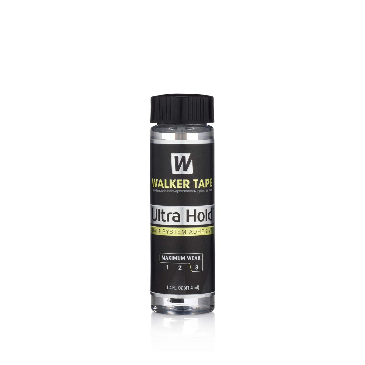 Walker Tape Co. Ultra Hold Hair System Adhesive 1.4 fl oz Brush-On Long-Lasting Waterproof Wig Glue Clear-Drying Lace Wig Adhesive for Sensitive Skin Maximum Wear 4+ Weeks