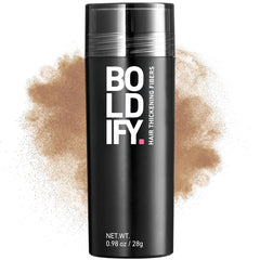 BOLDIFY Hair Fibers (12g) - Fill In Thinning and Fine Hair for an Instantly Fuller, Thicker Look - 14 Shades for Women & Men - Black