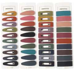 20Pcs Hair Clips for Women, Matte Snap Hair Clip Barrettes for Girls,Cute Solid Candy Color Hair Accessories Hair Pins (SnapClip20A)
