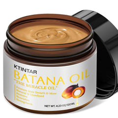 100% Natural Raw Batana Oil for Hair Growth, Unrefined & Organic Dr Sebi Hair Growth Oil From Honduras, Prevents Hair Loss, Eliminates Split Ends, Enhances Thickness 4.23 Fl Oz (Pack of 1)