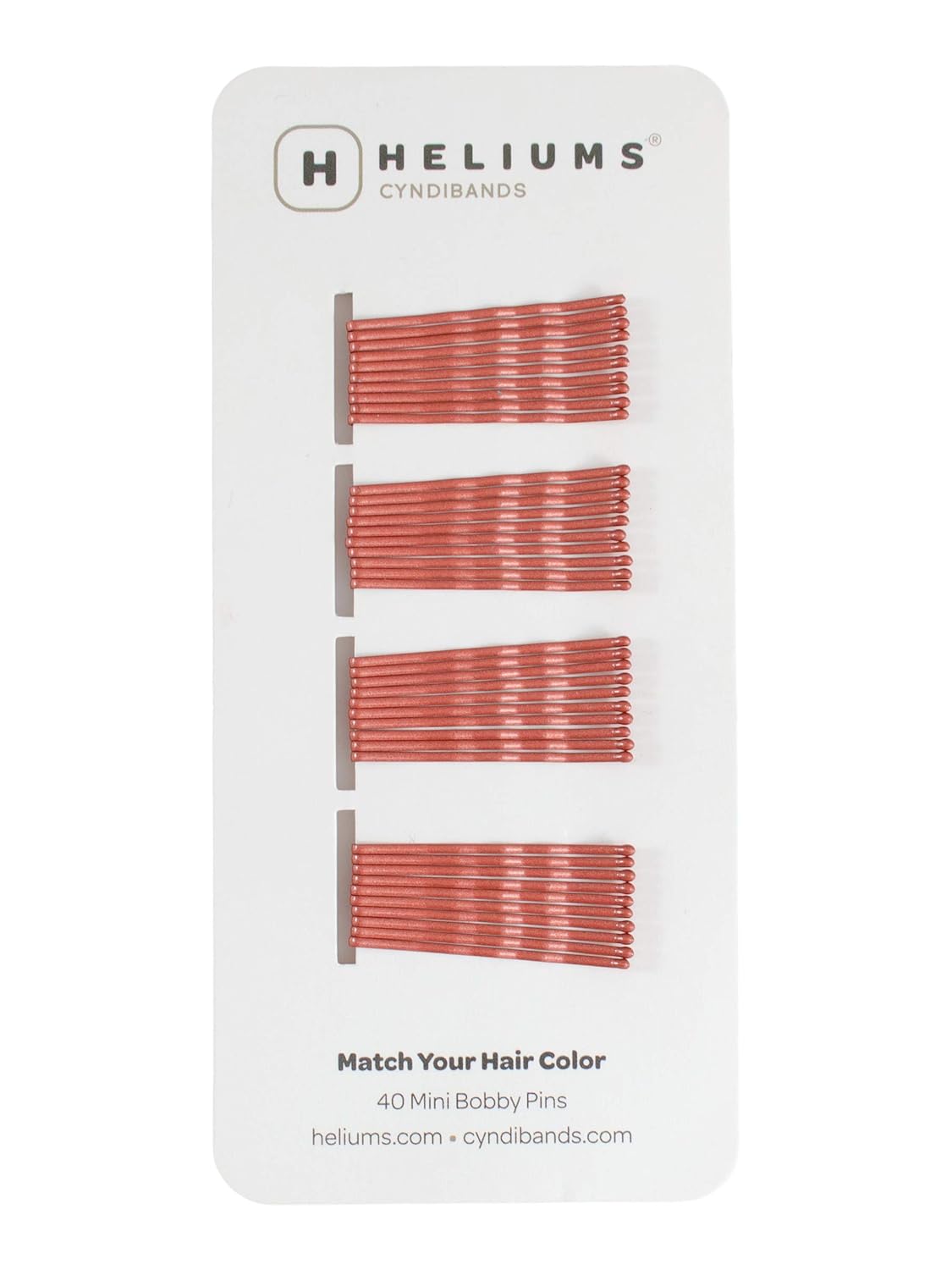 Heliums Mini Bobby Pins - Ash Blonde - 40 Pack, 1.5 Inch Small Hair Pins For Thin Hair & Kids