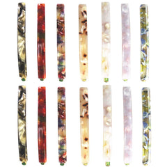 MIAO JIN 14 Pcs Hair Clips Bobby pins Acetate Barrettes Hair Accessories Fashion Geometric Bobby Hair Clips (7 Design)