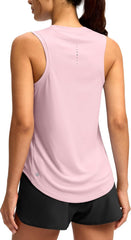 SANTINY Women's Sleeveless Workout Tops Lightweight Tennis Yoga Athletic Running Shirts Racerback Tank Tops for Women