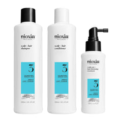 Nioxin Scalp + Hair Thickening System Kits | For Natural, Colored, & Damaged Hair with Light to Progressed Thinning | Strengthen & Boost Hair Density with Niacinamide & Biotin | 3 Month Supply