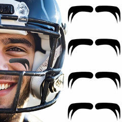 60 Pairs Eye Black Temporary Tattoos, Sports Face Eye black Temporary Tattoos for Baseball Football Softball Themed Party Birthday Party Supplies (Mix)