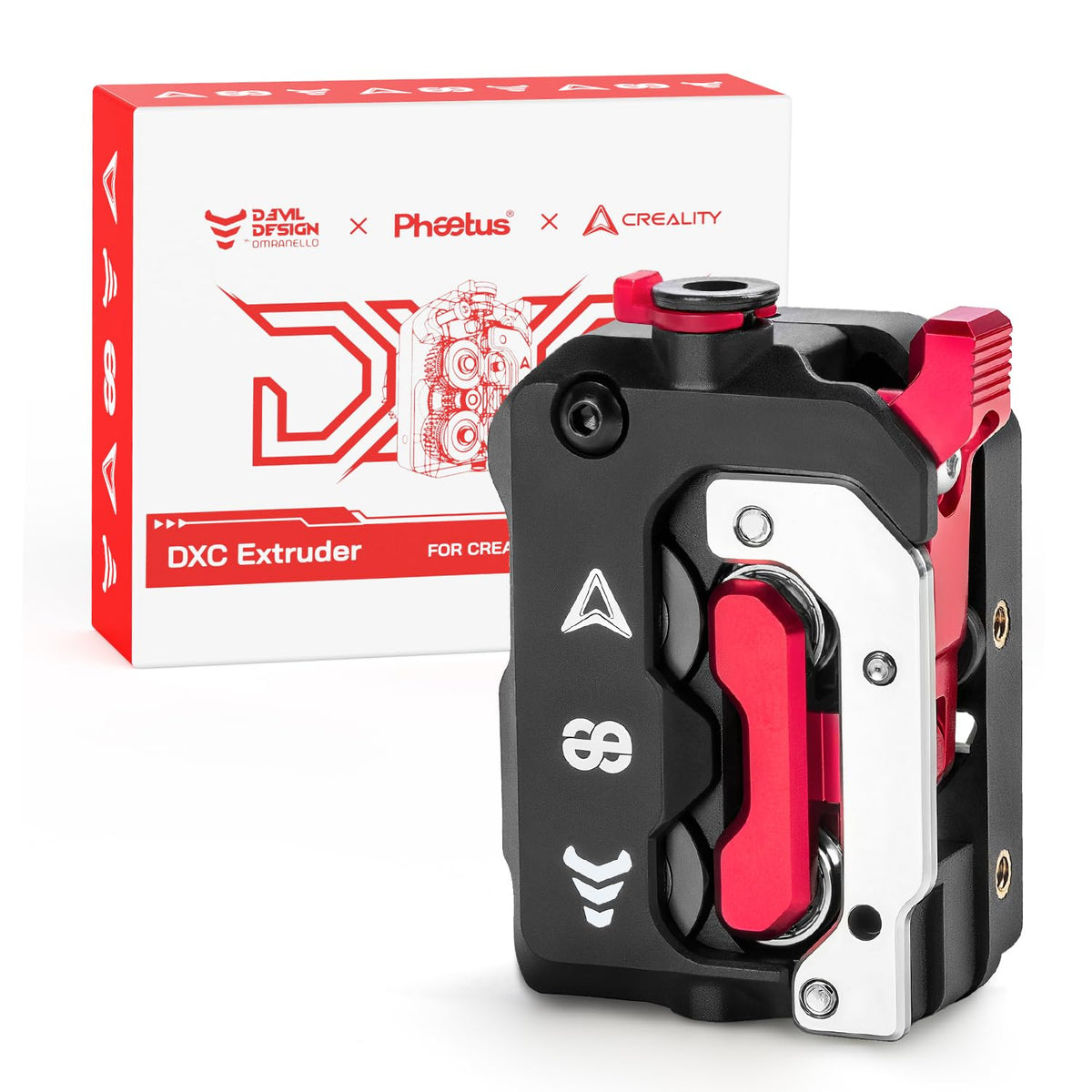 Creality Hi Extruder Kit, Built-in Filament Break Sensor and Filament Cutter, Dual Gears for Smooth Feeding, Force Up to 80N, for 3D Printer Creality Hi Combo
