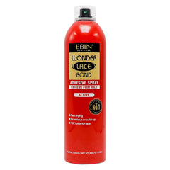 EBIN NEW YORK Wonder Lace Bond Adhesive Spray Supreme - Extreme Firm Hold 6.08oz/ 180mL | Supreme Use, Fast Drying, No Residue, No Build-up, Powerful Hold, All-Day Hold, Easy Daily Wig Install