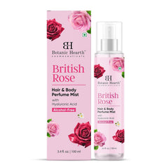 Botanic Hearth Wild Jasmine Hair & Body Perfume Mist with Hyaluronic Acid, Alcohol-Free, Long Lasting Hydrating Body & Hair Spray, 3.4 fl oz / 100 ml