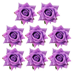 8 Pcs Rose Hair Clip Flower Hairpin Floral Clips, 2.75" Rose Flowers Mexican Hair Flowers Pin up Headpieces for Woman Girl Halloween Wedding Party Valentine Mother's Day Gift (Red)
