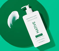 Native Body Lotion Contains Naturally Derived Plant-Based Moisturizers for Women and Men | Restores Dry Skin, Cucumber & Mint, 16.5 fl oz