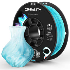 Official Creality PETG 3D Printer Filament 1.75mm 1KG (2.2lbs), Translucent Dual Color Gradient Blue to White, High Precision, Strong Toughness 3D Printing CR PETG Filament, Gradient Blue White