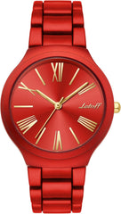 Letoff Ceramic Oil Finish Watch,Metal Case Metal Bracelet,Big face Colorful Roman Numerals Water Resistant 100ft