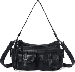 Angel Kiss Hobo Purses for Women Crossbody Shoulder Bag Ladies Multi Pocket Handbags with Adjustable Shoulder Strap